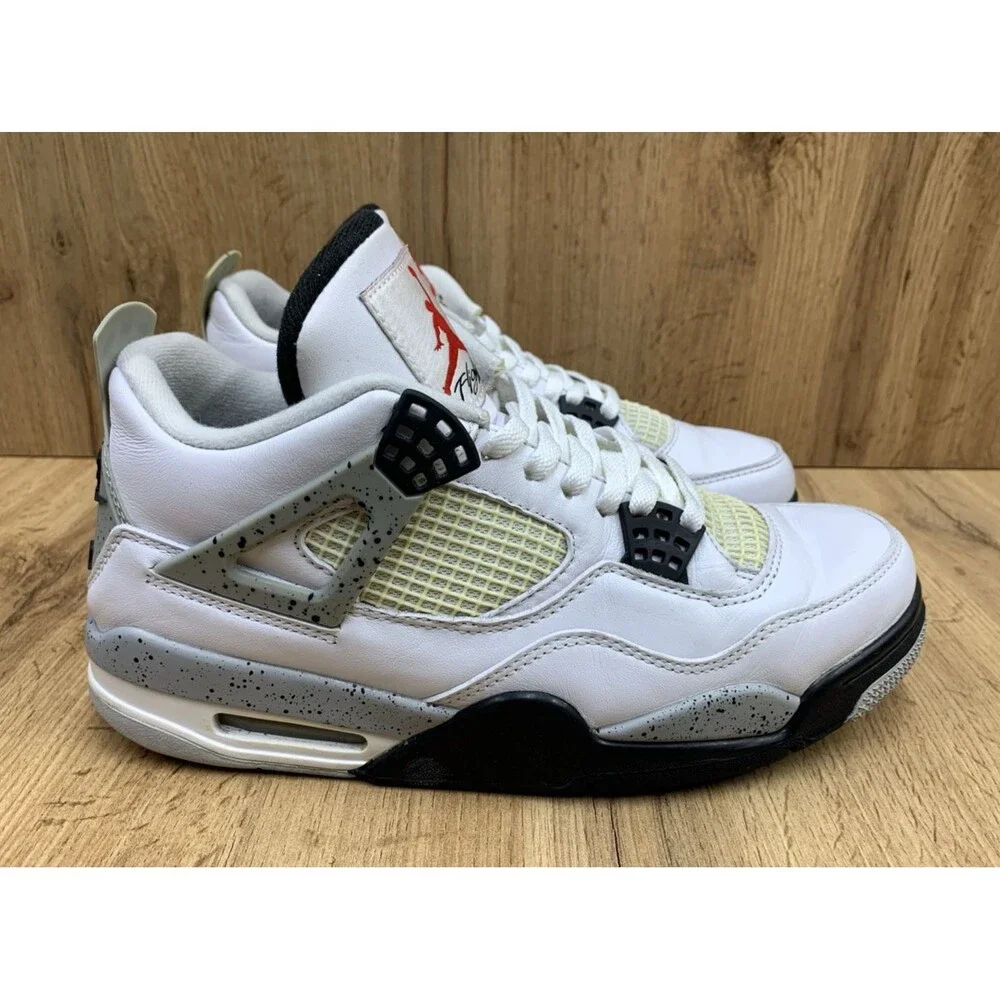 Nike Air Jordan 4 Retro White Cement 2016 (840606-192) Men’s Size 10 – Used